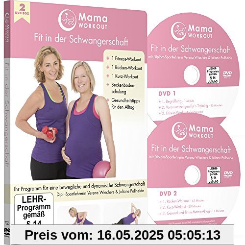 MamaWORKOUT - Fit in der Schwangerschaft (2 DVDs) ++ Das Standardwerk von Expertin Verena Wiechers, Leiterin der Akademie für Prä- & Postnatales Training von Verena Wiechers