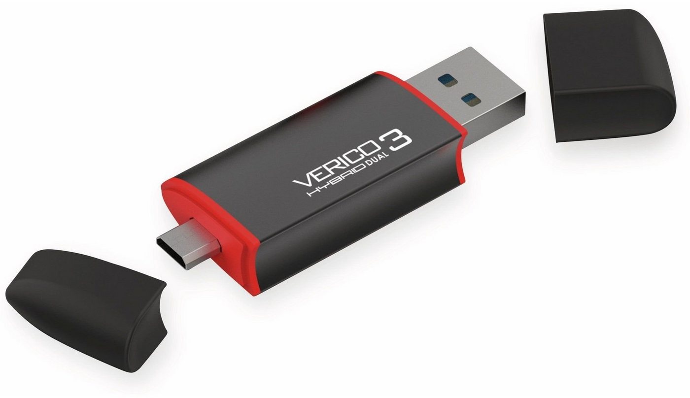 Verico VERICO USB3.0 Stick Hybrid OTG, 128 GB, schwarz USB-Stick von Verico