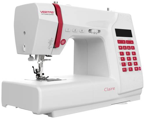 Veritas Freiarmnähmaschine Claire Weiß, Rot Veritas Freiarmnähmaschine Claire Weiß, Rot von Veritas