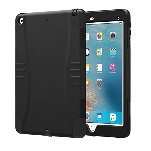 Verizon OEM Schutzhülle für iPad 9,7 Zoll 2017, robust, mit integriertem Displayschutz, Schwarz von VerizonW