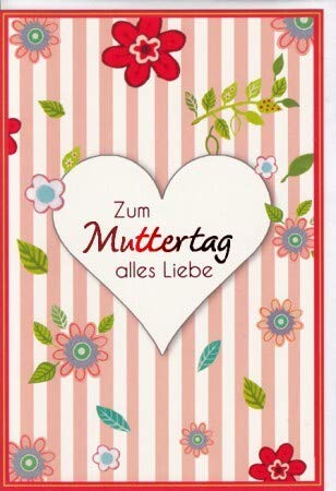 Muttertagskarte Herz Alles Liebe von Verlag Dominique