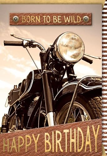 Verlag Dominique Geburtstagskarte Spruch Born to be wild - mit Umschlag von Verlag Dominique