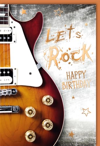 Verlag Dominique Glückwunschkarte Geburtstag Hobby Let´s Rock Gitarre - mit Umschlag von Verlag Dominique