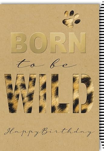 Verlag Dominique Glückwunschkarte Geburtstagskarte Born to be wild Happy Birthday - mit Umschlag von Verlag Dominique