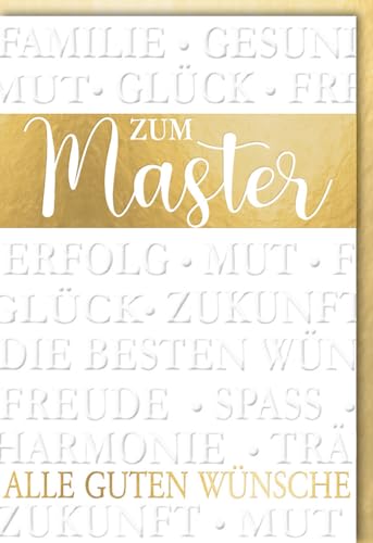 Verlag Dominique Glückwunschkarte Master - Alle guten Wünsch - mit Umschlag von Verlag Dominique