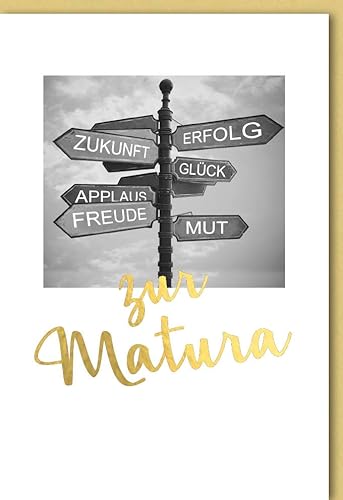 Verlag Dominique Glückwunschkarte zur Matura - Schilderbaum - mit Umschlag von Verlag Dominique