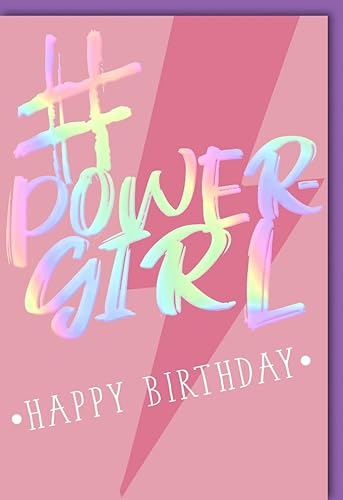Verlag Dominique Karte Geburtstag Mädchen Power Girl - mit Umschlag von Verlag Dominique
