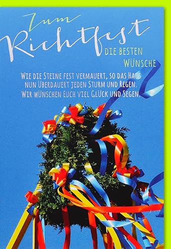 Verlag Dominique Karten zum Richtfest Die besten Wünsche - mit Umschlag von Verlag Dominique