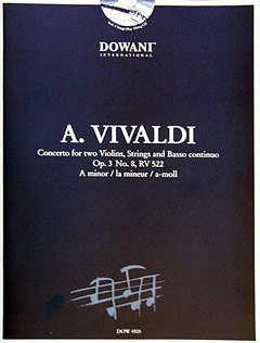 CONCERTO GROSSO A-MOLL OP 3/8 RV 522 F 1/177 - arrangiert für zwei Violinen - Klavier - mit CD [Noten/Sheetmusic] Komponist : VIVALDI ANTONIO von Verlag Dowani