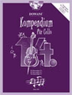 KOMPENDIUM FUER CELLO 14 - arrangiert für Violoncello - mit 2 CD´s [Noten/Sheetmusic] Komponist : HOFER JOSEF von Verlag Dowani