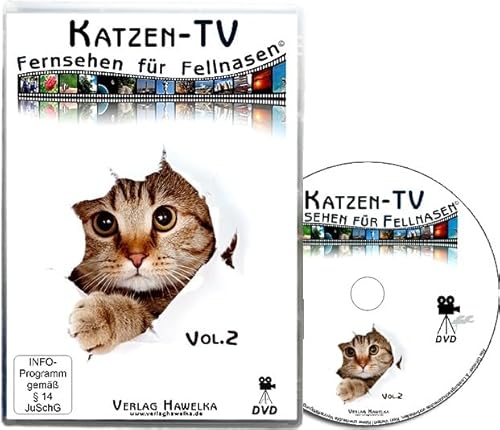 Katzen-TV - Fernsehen für Fellnasen, 1 DVD-Video von Verlag Hawelka