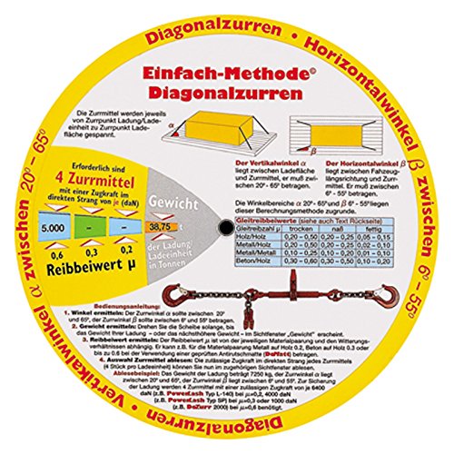 Drehscheibe zur Ladungssicherung Trucker's Disc LKW Güterverkehr Fahreranweisung von Verlag Heinrich Vogel