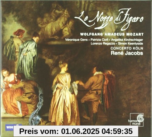 Mozart - Le Nozze di Figaro / Gens, Ciofi, Kirchschlager, Regazzo, Keenlyside, Concerto Köln, Jacobs von Véronique Gens