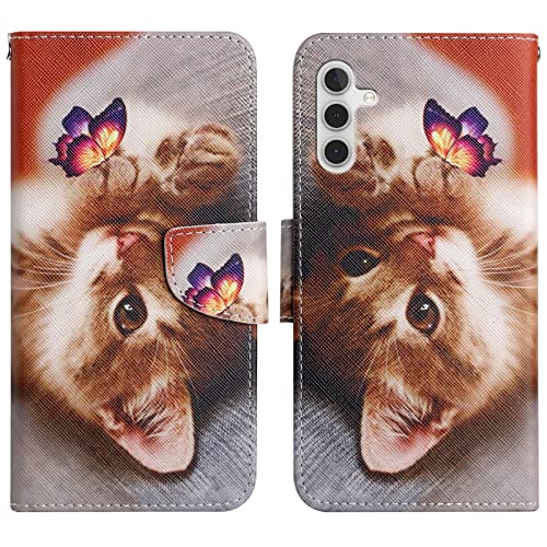 Verpotex Kompatibel mit Samsung Galaxy A04S/A04/A13 5G/A13 4G/M13 5G Hülle, Handyhülle Hülle Premium Lederhülle Leder Klappbar Case Tasche Magnet Kartenfach Klapphülle Schutzhülle (Kat 1) von Verpotex
