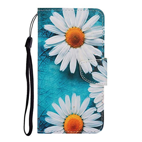 Verpotex Kompatibel mit Samsung Galaxy A15 Hülle, Handyhülle Lederhülle Leder Klappbar Flip Case Tasche Magnet Wallet Kartenfach Klapphülle Schutzhülle Hülle Samsung A15 (Blume 2) von Verpotex