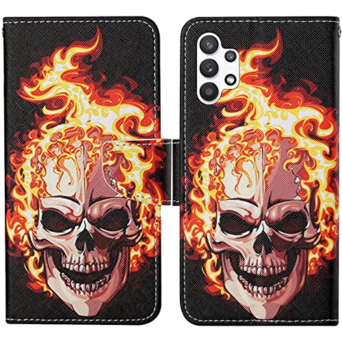 Verpotex Kompatibel mit Samsung Galaxy A32 5G Hülle, Handyhülle Samsung A32 5G Hülle Lederhülle Leder Klappbar Flip Case Tasche Magnet Kartenfach Klapphülle Schutzhülle Samsung A32 5G (Schädel) Verpotex Kompatibel mit Samsung Galaxy A32 5G Hülle, Handyhülle Samsung A32 5G Hülle Lederhülle Leder Klappbar Flip Case Tasche Magnet Kartenfach Klapphülle Schutzhülle Samsung A32 5G (Schädel) von Verpotex