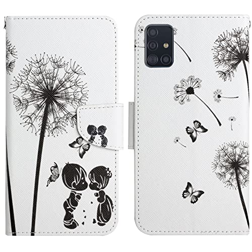 Verpotex Kompatibel mit Samsung Galaxy A51 4G/M40S Hülle, Handyhülle Samsung A51 4G/M40S Hülle Premium Lederhülle Leder Klappbar Flip Case Tasche Magnet Kartenfach Klapphülle Schutzhülle (Löwenzahn) Verpotex Kompatibel mit Samsung Galaxy A51 4G/M40S Hülle, Handyhülle Samsung A51 4G/M40S Hülle Premium Lederhülle Leder Klappbar Flip Case Tasche Magnet Kartenfach Klapphülle Schutzhülle (Löwenzahn) von Verpotex
