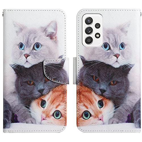 Verpotex Kompatibel mit Samsung Galaxy A53 5G Hülle, Handyhülle Samsung A53 5G Hülle Premium Lederhülle Leder Klappbar Flip Case Magnet Kartenfach Klapphülle Schutzhülle Samsung A53 5G (Kat 2) von Verpotex