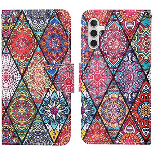 Verpotex Kompatibel mit Samsung Galaxy A54 5G Hülle, Handyhülle Samsung A54 5G Hülle Premium Lederhülle Leder Klappbar Flip Case Magnet Kartenfach Klapphülle Schutzhülle Samsung A54 5G (Totem 1) von Verpotex