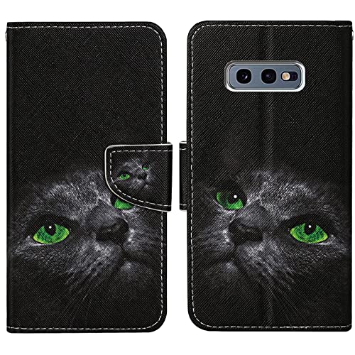 Verpotex Kompatibel mit Samsung Galaxy S10E Hülle, Handyhülle Samsung S10E Hülle Premium Lederhülle Leder Klappbar Flip Case Tasche Magnet Kartenfach Klapphülle Schutzhülle Samsung S10E (Kat 4) von Verpotex