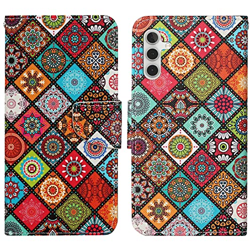 Verpotex Kompatibel mit Samsung Galaxy S23 Hülle, Handyhülle Samsung S23 Hülle Premium Lederhülle Leder Klappbar Flip Case Tasche Magnet Kartenfach Klapphülle Schutzhülle Samsung S23 (Ethnisch) von Verpotex