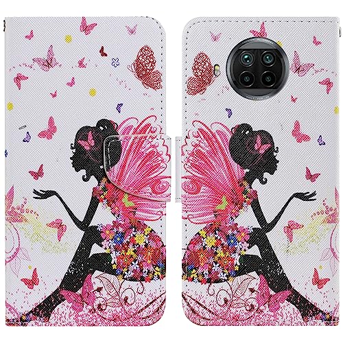 Verpotex Kompatibel mit Xiaomi Mi 10T Lite 5G Hülle, Premium Handyhülle Lederhülle Leder Klappbar Flip Case Magnet Wallet Kartenfach Klapphülle Schutzhülle Hülle Xiaomi Mi 10T Lite 5G (Mädchen) von Verpotex
