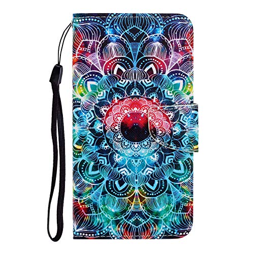 Verpotex Kompatibel mit Xiaomi Mi 13T / 13T Pro Hülle, Handyhülle Lederhülle Leder Klappbar Flip Case Tasche Magnet Wallet Kartenfach Klapphülle Schutzhülle Hülle Xiaomi Mi 13T Pro (Mandala 2) von Verpotex
