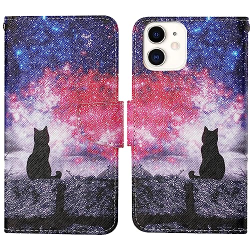 Verpotex Kompatibel mit iPhone 11 Hülle, Premium Handyhülle Lederhülle Leder Klappbar Flip Tasche Magnet Wallet Kartenfach Klapphülle Schutzhülle Hülle Holster iPhone 11 (6,1 Zoll) (Kat 3) von Verpotex