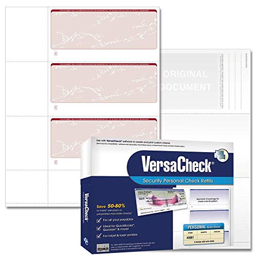 VersaCheck Security Personal Check Refills: Form #3001 Personal Wallet - Burgundy - Prestige - 250 Sheets VersaCheck Security Personal Check Refills: Form #3001 Personal Wallet - Burgundy - Prestige - 250 Sheets von VersaCheck