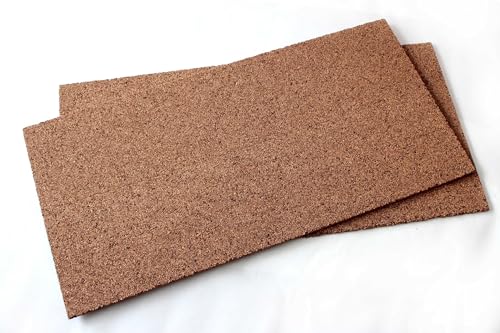 Korkplatte 100 x 50 x 1 cm (10mm Stärke) geschliffene Oberfläche, Pinnwand Kork Dämmplatte, Boden Wand Verkleidung, höheres Pressgewicht als Rollenkork von VersaCork