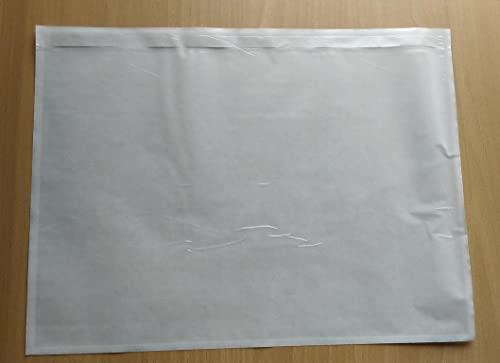50 St. selbstklebende C4 Dokumententaschen 330 x 245 mm Lieferscheintaschen Begleitpapiertaschen von Versandpappe