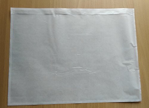 500 St. selbstklebende C4 Dokumententaschen 330 x 245 mm Lieferscheintaschen Begleitpapiertaschen von Versandpappe