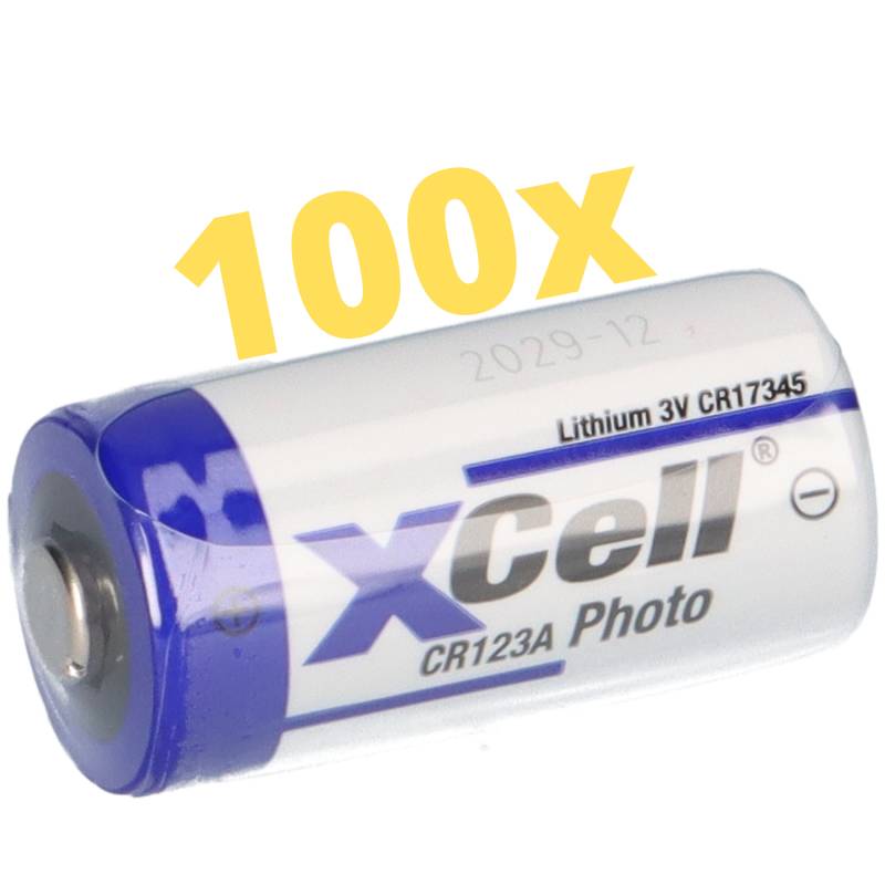 100x CR123A DL123A Batterien 3V CR17345 Ultra Lithium Foto von Verschiedene