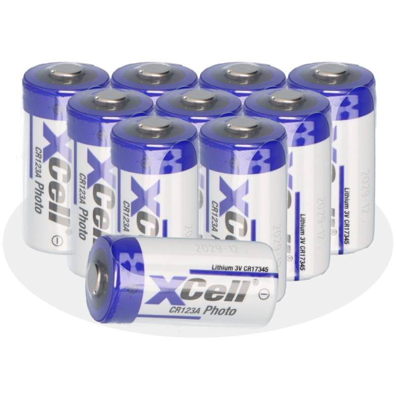 10x CR123A DL123A Batterien 3V CR17345 Ultra Lithium Foto lose von Verschiedene