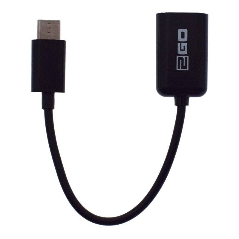 2Go USB Adapter OTG Host Kabel Typ C auf USB 15cm von Verschiedene