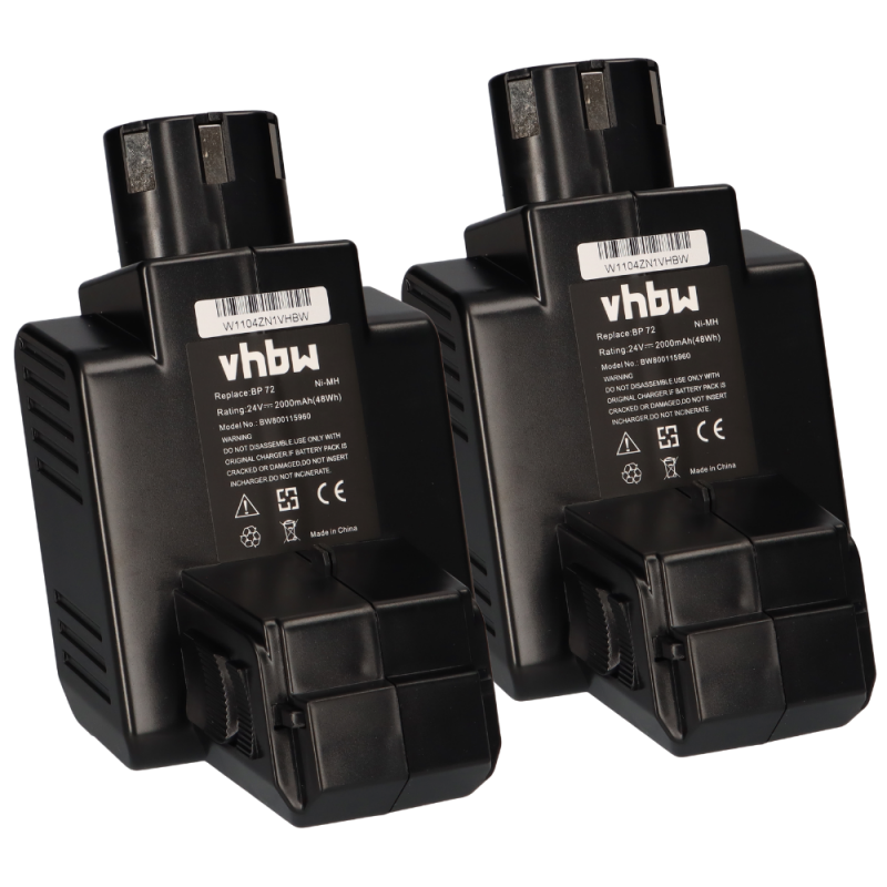 2x Werkzeugakku für Hilti TE 5-A BP72 24V 2000mAh Ni-MH 2x Werkzeugakku für Hilti TE 5-A BP72 24V 2000mAh Ni-MH von Verschiedene