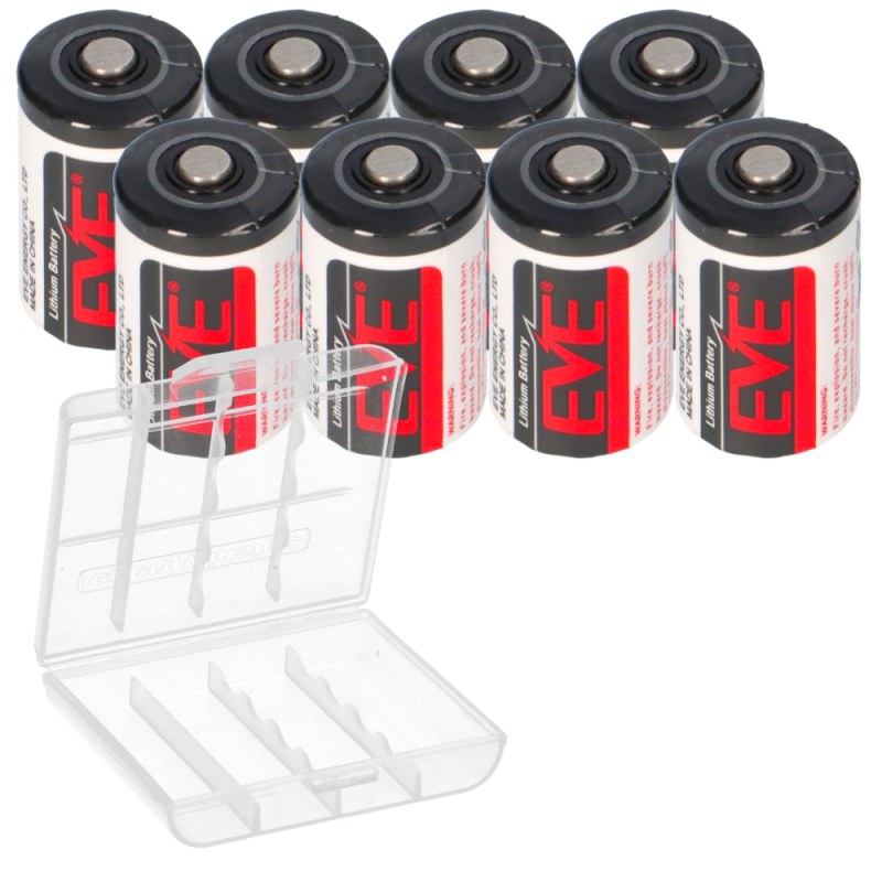 8x EVE Lithium 3,6V Batterie ER14250 1/2 AA ER 14250 + Box von Verschiedene