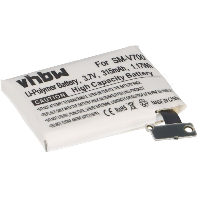 Akku kompatibel Samsung SmartWatch Gear 1, SM-V700 315mAh Akku kompatibel Samsung SmartWatch Gear 1, SM-V700 315mAh von Verschiedene