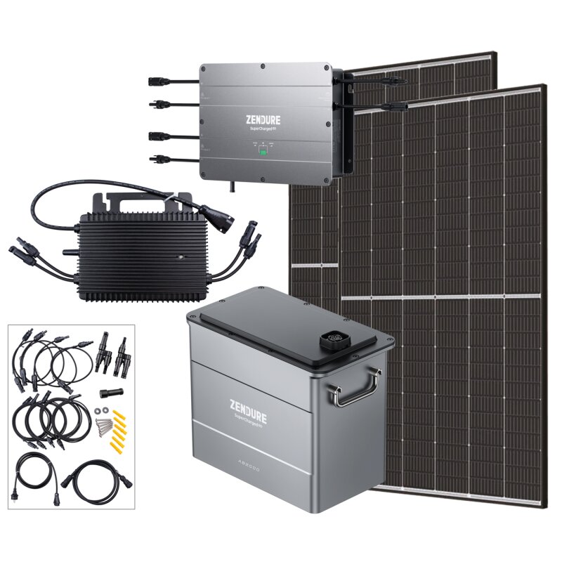 Balkonkraftwerk 800W inkl. Zendure SolarFlow 1920Wh Speicher von Verschiedene