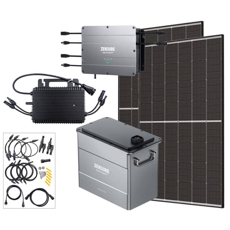 Balkonkraftwerk 800W inkl. Zendure SolarFlow 1920Wh Speicher von Verschiedene