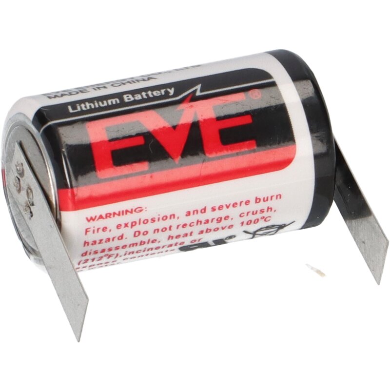 EVE Lithium 3,6V Batterie ER14250 1/2 AA Lötfahne U von Verschiedene