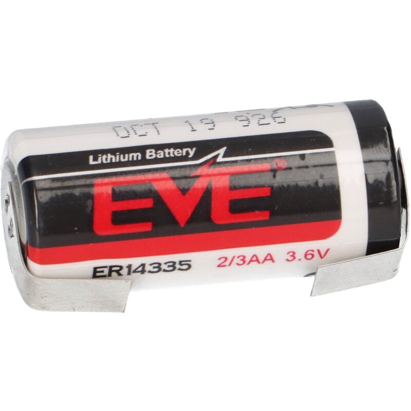 EVE Lithium Batterie ER14335 2/3AA 3.6V 1-2Ah LiMnO2 LF U von Verschiedene