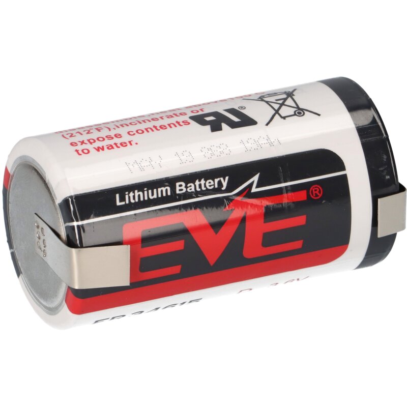 EVE Lithium Batterie ER34615 D 3.6V 19000 mAh Li-SOCI2 LF U von Verschiedene