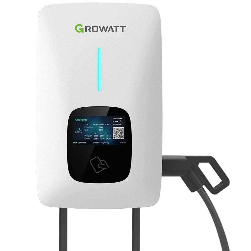 Growatt THOR 07AS-S Wallbox 1-phasig mit RFID-Karte von Verschiedene