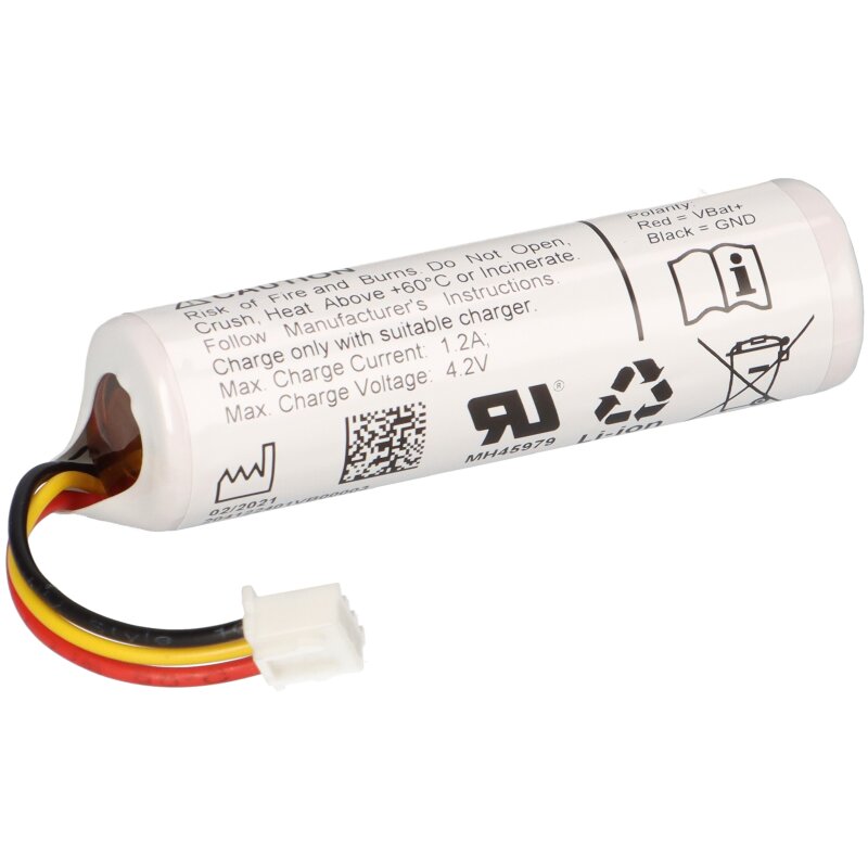 Lithium-Ionen Akkupack 3,6V 3,35Ah 12Wh 1S1P mit Kabel und Stecker von Verschiedene