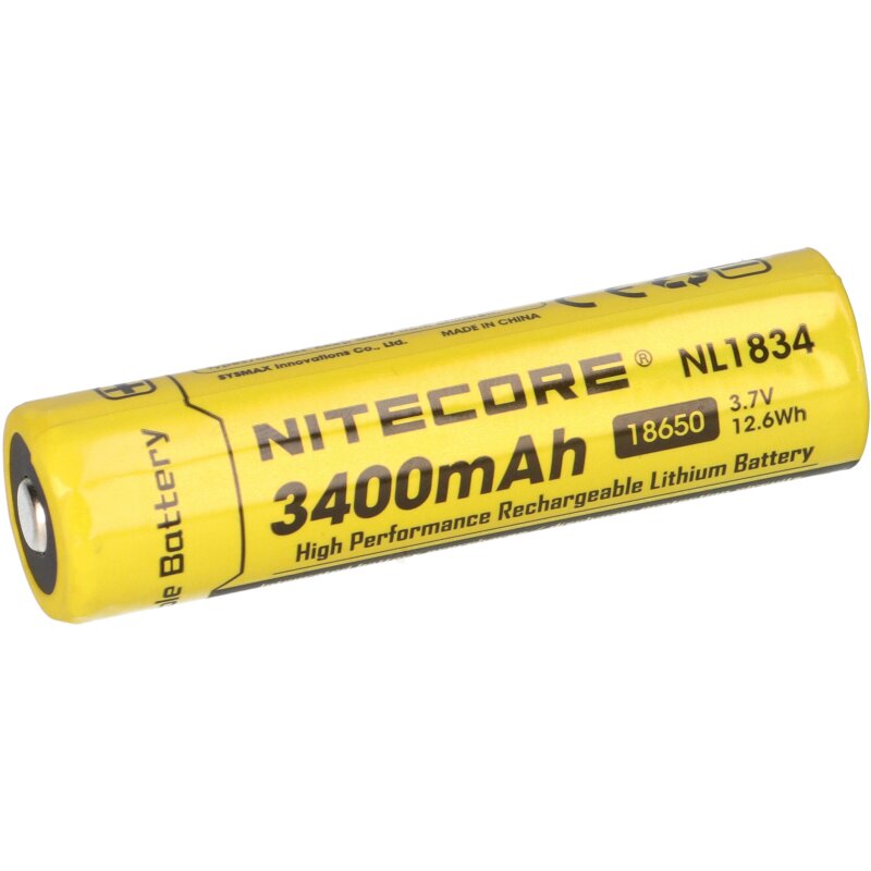 Nitecore Li-Ion Akku Typ 18650 NL1834 3400 mAh mit PCB/IC-Protection Nitecore Li-Ion Akku Typ 18650 NL1834 3400 mAh mit PCB/IC-Protection von Verschiedene