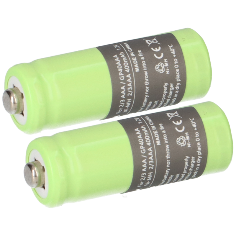 Telefonakku 2x Ni-MH 1,2V 400mAh Hagenuk Classico von Verschiedene