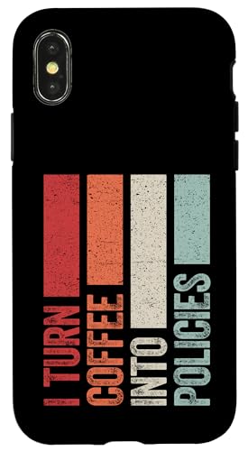 Witziger Versicherung Büro Spruch Design Hülle für iPhone X/XS von Versicherungsprofi Kaffee