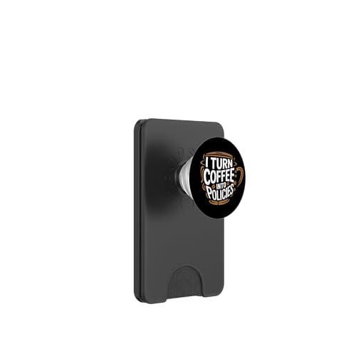 Witziger Versicherung Büro Spruch Design PopSockets PopWallet für MagSafe Witziger Versicherung Büro Spruch Design PopSockets PopWallet für MagSafe von Versicherungsprofi Kaffee