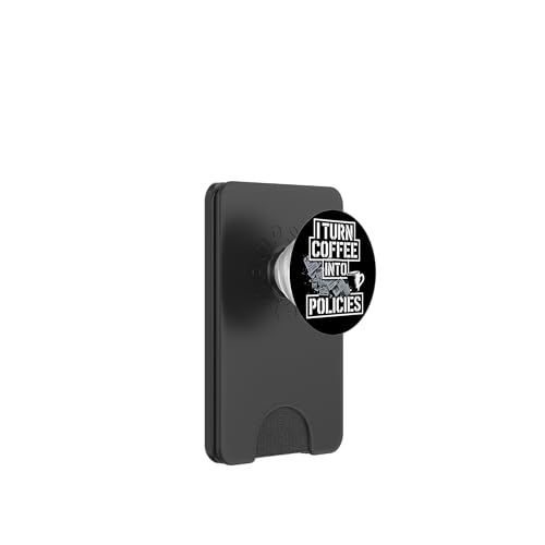 Witziger Versicherung Büro Spruch Design PopSockets PopWallet für MagSafe Witziger Versicherung Büro Spruch Design PopSockets PopWallet für MagSafe von Versicherungsprofi Kaffee